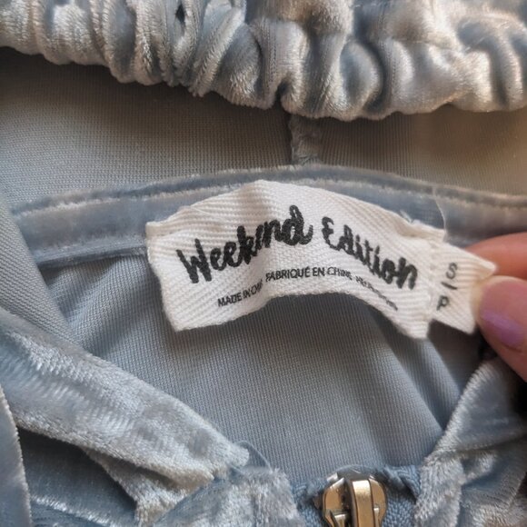 Crushed velvet hoodie - Picture 3 of 6